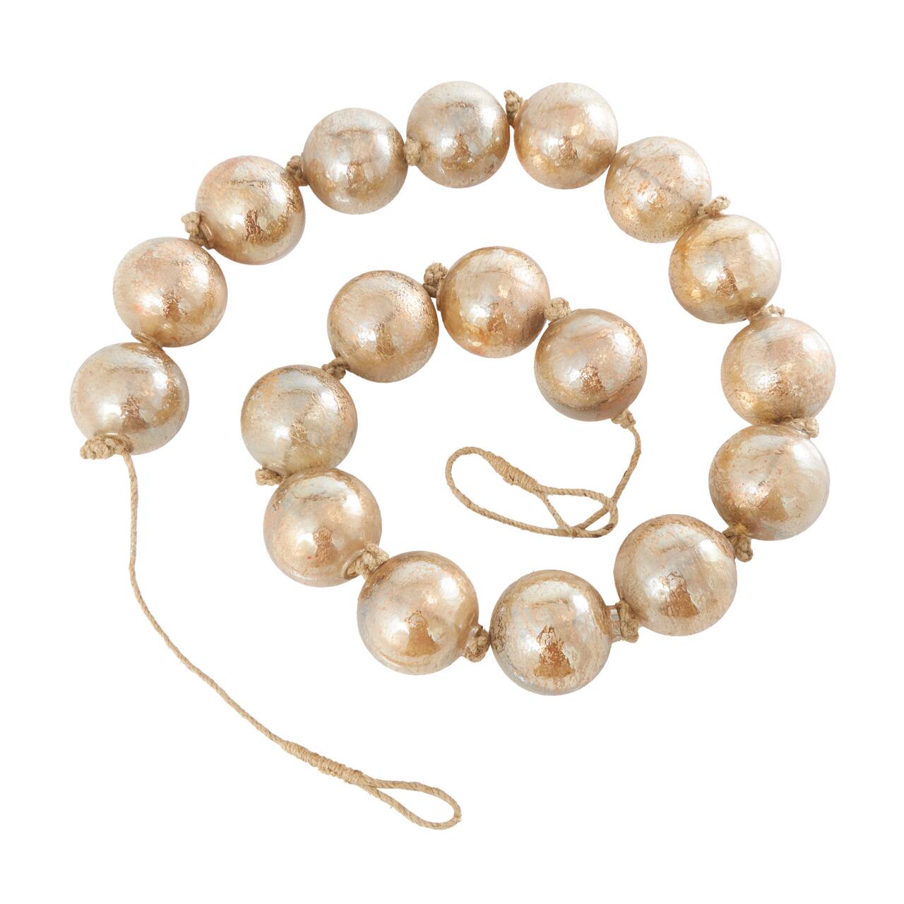 8ft. Extra Long Handmade Glass Beaded Garland with Tassels